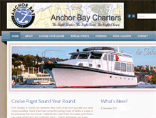 Tablet Screenshot of anchorbaycharters.com